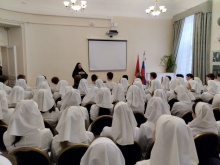 Настоятельница Обители игумения Елисавета встретилась со студентами Свято-Димитриевского училища