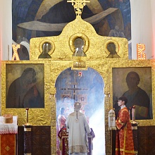 В Светлую пятницу епископ Орехово-Зуевский Пантелеимон совершил богослужение в Обители