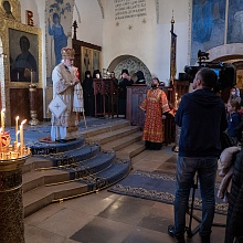 В день памяти преподобномученицы Елисаветы Божественную литургию совершил епископ Пантелеимон