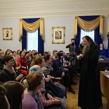 В Обители прошла встреча с протоиереем Артемием Владимировым