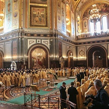 Монашествующие Русской Православной Церкви поздравили Святейшего Патриарха Кирилла с Днем тезоименитства