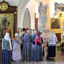 Богослужение в праздник Вознесения  Господня в Марфо-Мариинской обители